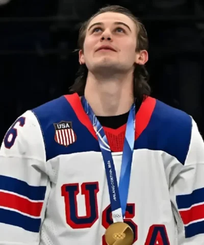 Jack Hughes Milano Cortina Olympics Ice Hockey Jersey