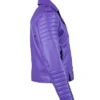 Jalen Hurts Purple Leather Jacket Buy Now