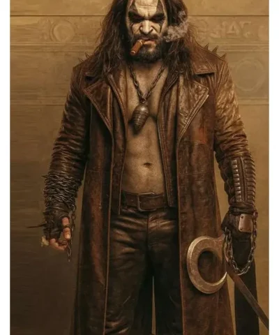 Jason Momoa Supergirl Leather Trench Coat