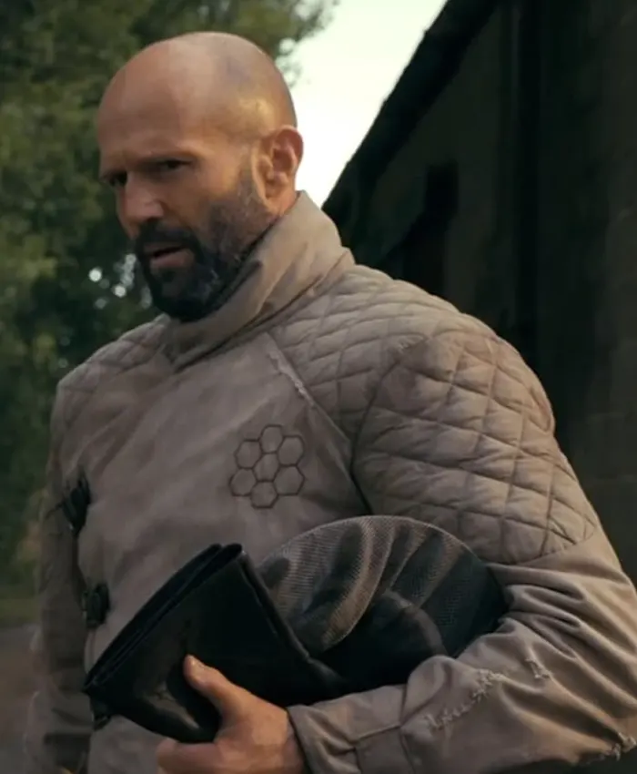 Jason Statham The Beekeeper 2 Adam Clay Beige Jacket