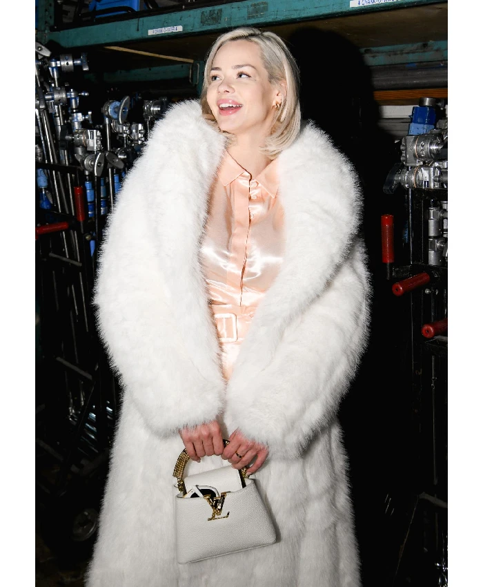 Jean Furry White Coat