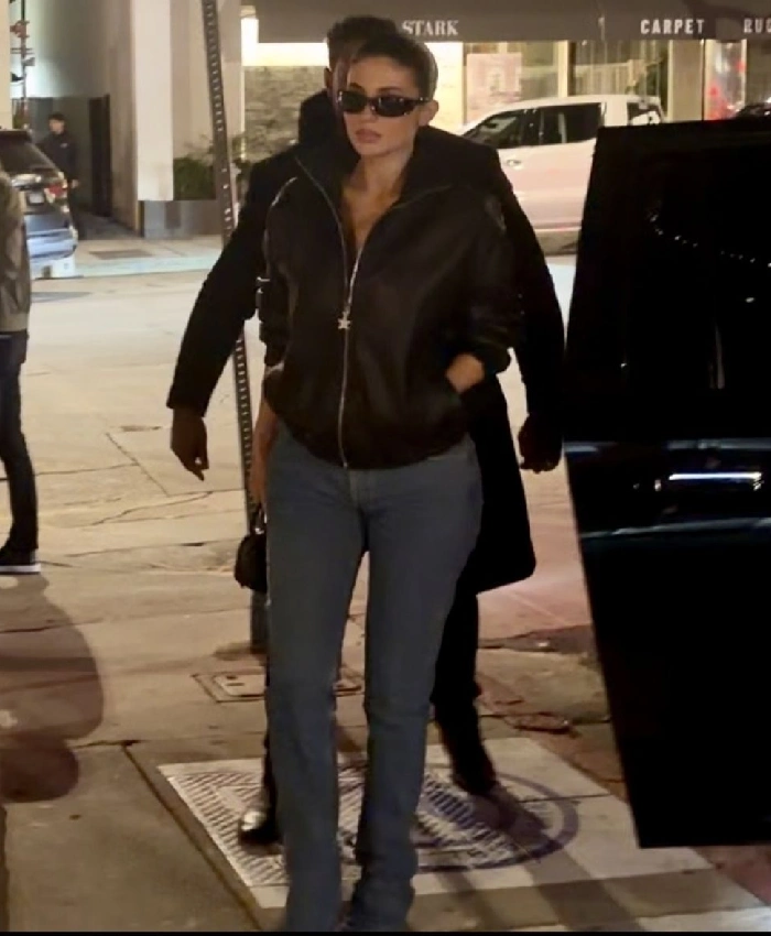 Jenner Black Leather Jacket