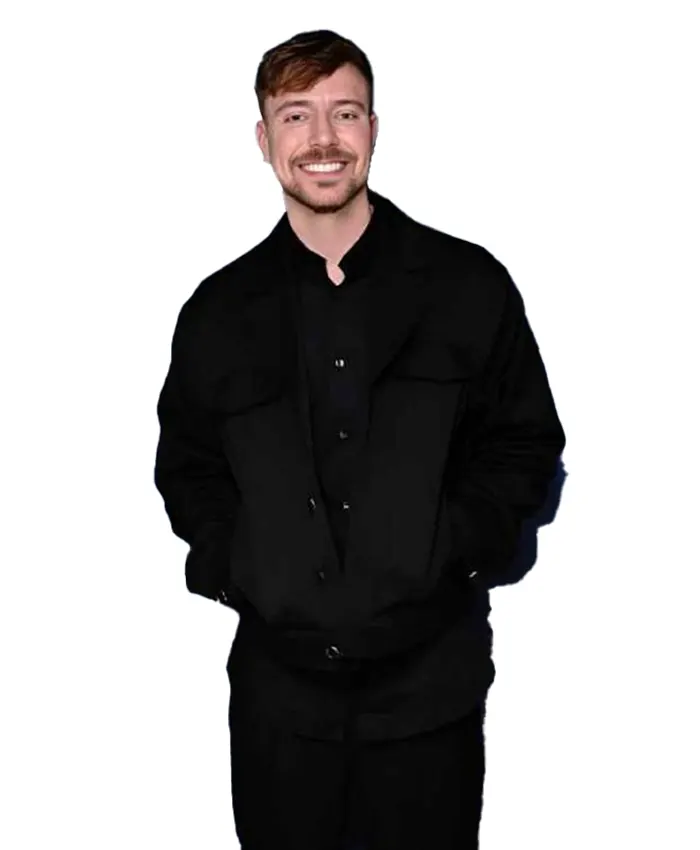Jimmy Fallon Show S13 MrBeast Black Jacket