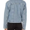 Jodi Kreyman Tall Girl Ava Michelle Fur Collar Denim Jacket