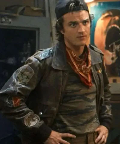 Joe Keery Stranger Things Season 5 Leather Jackt