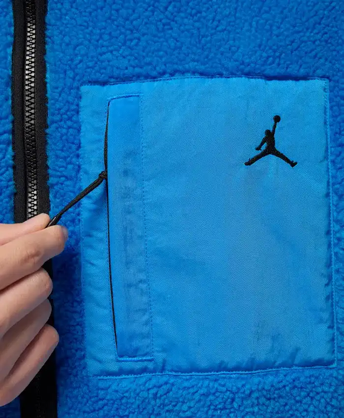 Jordan Flight Sherpa Fleece Jacket - Blue