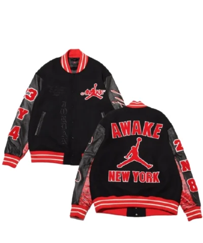 Jordan Letterman Black and Red Jacket