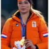 Jutta Leerdam Olympic 2026 Orange Jacket