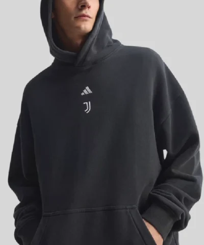Juventus Adidas X Studio Sgura Black Pullover Hoodie Black