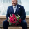 Kevin James Super Bowl Blue Suit