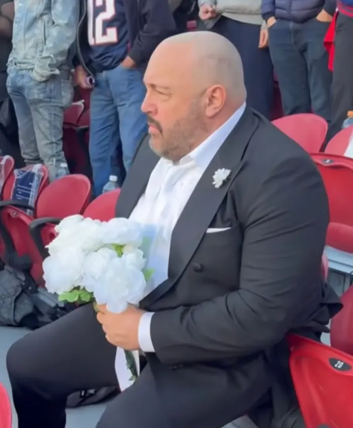Kevin James Super Bowl Grey Suit