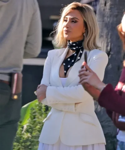 Kim Kardashian Pleated Blazer