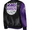 Kings Purple-Black Fast Break Satin Jacket