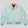 Leather Supreme Shearling Collar Schott Spring Bomber Jacket