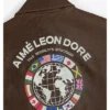 Leon Dore World’s Borough Leather Flight Jacket