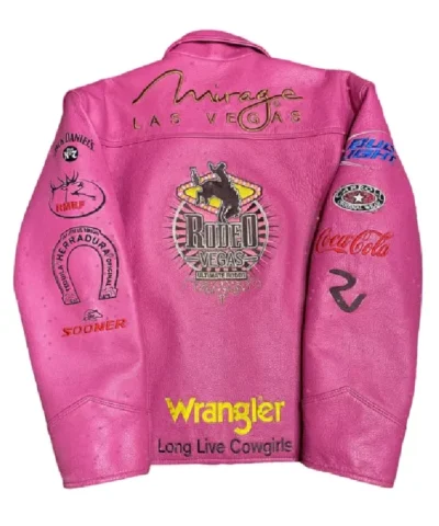 Alternative view of Long Live Cowgirls Mirage Las Vegas Pink Leather Jacket