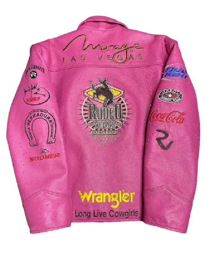 Long Live Cowgirls Mirage Las Vegas Pink Leather Jacket - Image 2