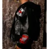 Loiter Raw Is War Black Leather Jacket