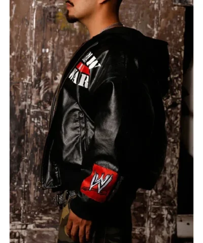 Loiter Raw Is War Black Leather Jacket
