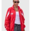 London Game Naomi Ackie Red Jacket