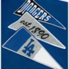 Los Angeles Dodgers Pennants Blue Varsity Bomber Jacket