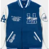 Los Angeles Dodgers Pennants Blue Bomber Jacket