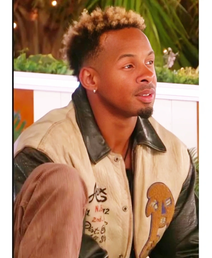Love Island UK All Stars S03 Konnor Ewudzi Leather Jacket