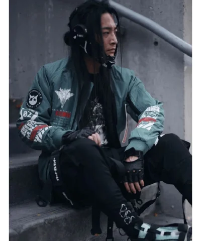 M.RAGE Arsenal Green Bomber Jacket