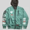 M.RAGE Arsenal Green Bomber Jacket