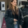 Madison Beer Black Oversized Jacket