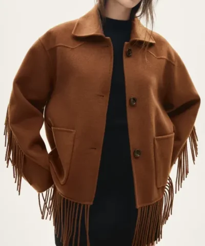 Mango Fringe Jacket