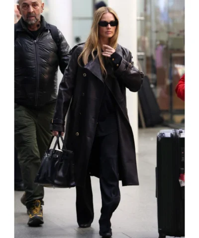 Robbie Long Black Leather Coat Buy Now