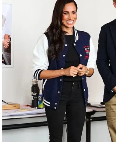 Shop Now Markle Robert Clack Varsity Jacket