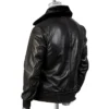 Men’s Black G-1 Maurice Bomber Leather Jacket For Unisex