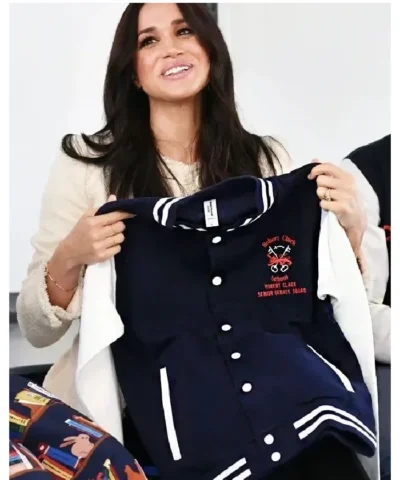 Meghan Markle Robert Clack Varsity Jacket