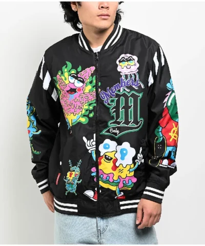 Members Only x Nickelodeon SpongeBob Varsity Jacket