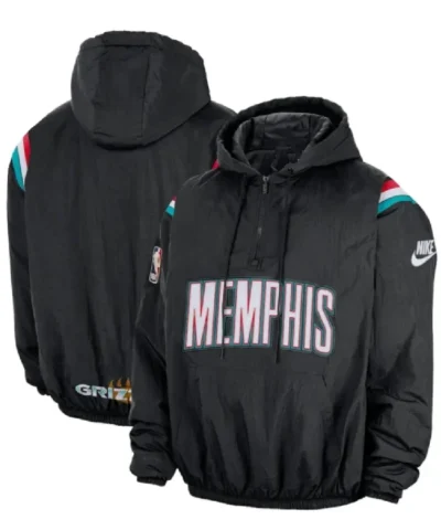 Memphis Grizzlies Nike Half-Zip Hooded Jacket