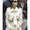 Mendes Cream Trench Coat