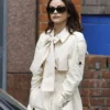 Mendes Cream Trench Coat