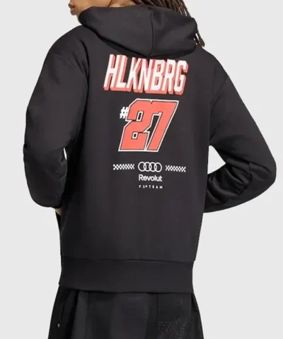 Men’s Audi F1 adidas Nico Hulkenberg Black Hoodie