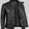 Mens Biker Leather Jacket Hadrian