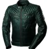 Mens-Quilted-Cafe-Racer-Biker-Sheepskin-Leather-Jacket