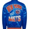 Mets Turn It Up M Classic Rib Royal Satin Jacket