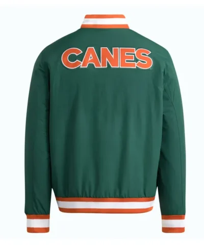 Miami Hurricanes Dugout Green Coaches Jacket