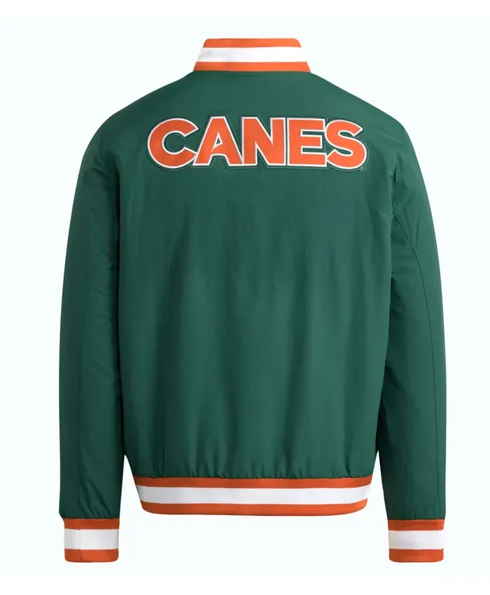 Miami Hurricanes Dugout Green Coaches Jacket