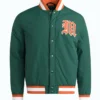 Miami Hurricanes Green Coaches Dugout Jacket