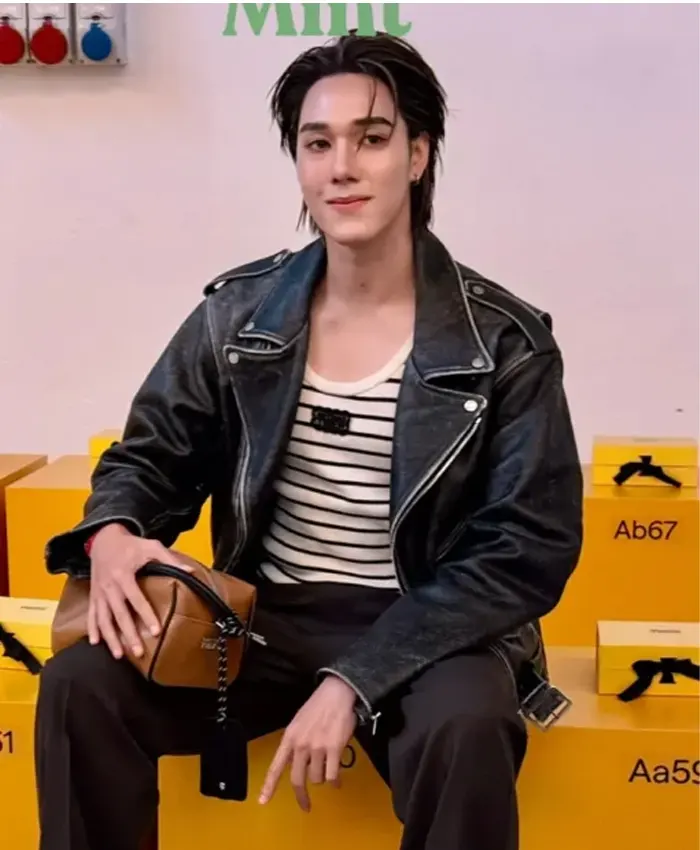 Milan Fashion Week Nani Hirunkit Leather Jacket