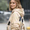 Milan Fashion Week Olivia Palermo Beige Hoodie site