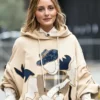 Milan Fashion Week Olivia Palermo Beige Hoodie