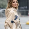 Milan Fashion Week Olivia Palermo Beige Hoodie front